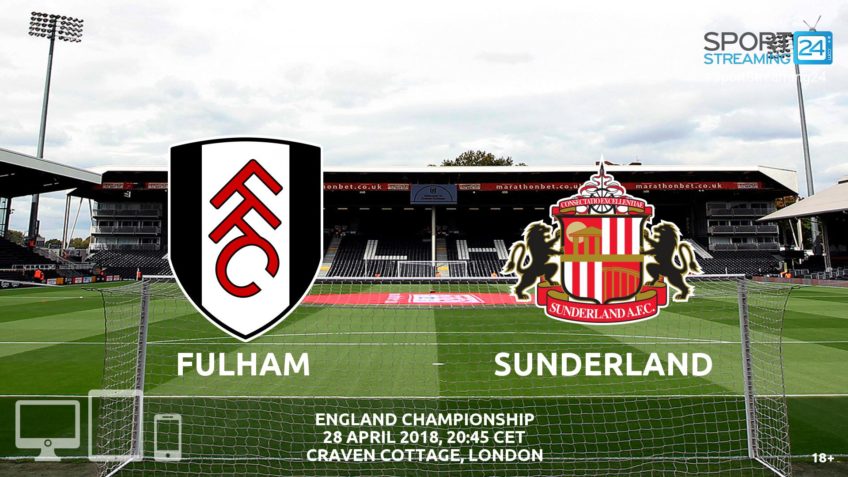 Fulham Sunderland live streaming video bet365