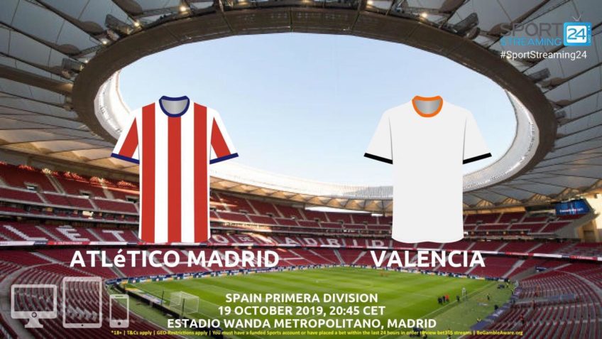 atletico madrid valencia live stream betting odds