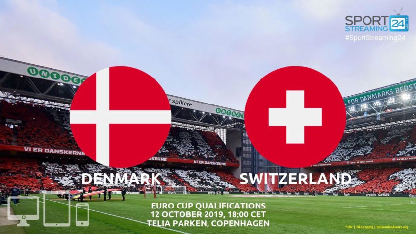 denmark switzerland live stream betting odds