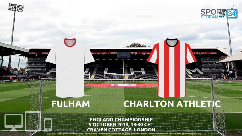 fulham charlton live stream betting odds