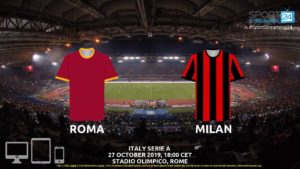 roma milan stream betting odds