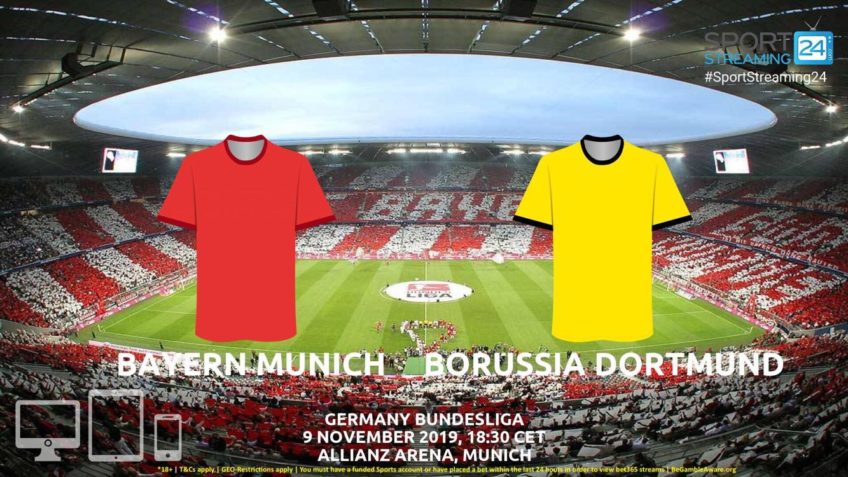 bayern munich dortmund live stream betting odds