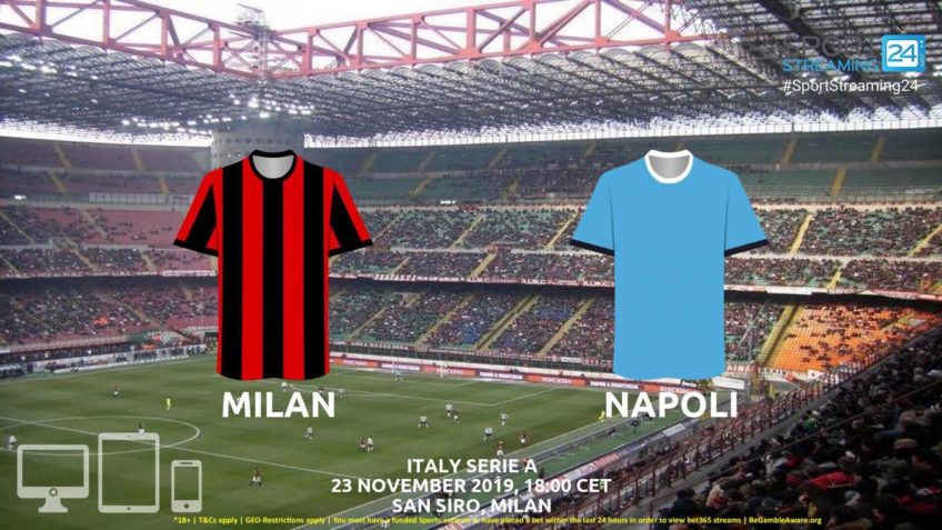milan napoli stream betting odds