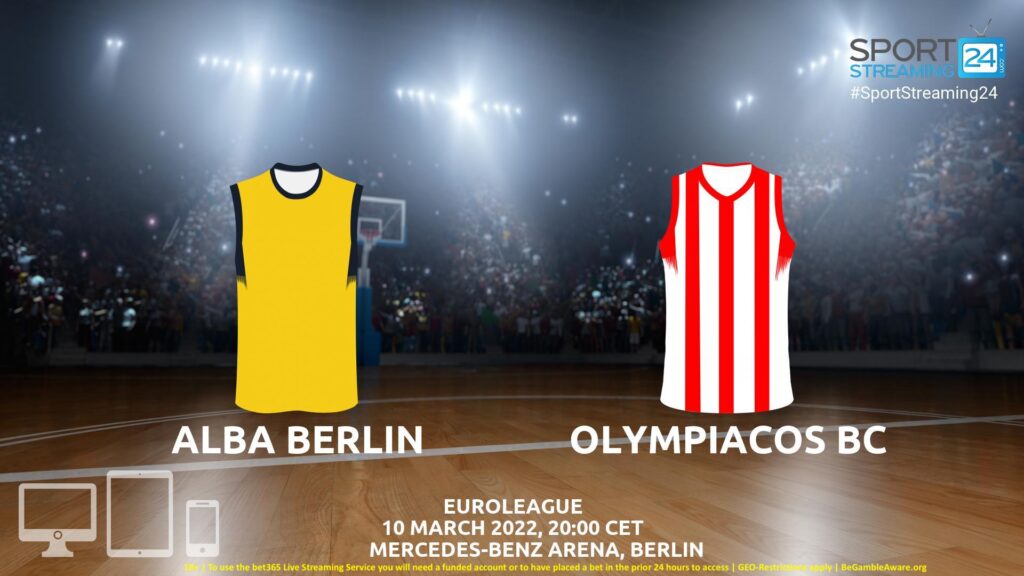 Thumbnail image for Alba Berlin vs Olympiacos BC Live Stream | Euroleague