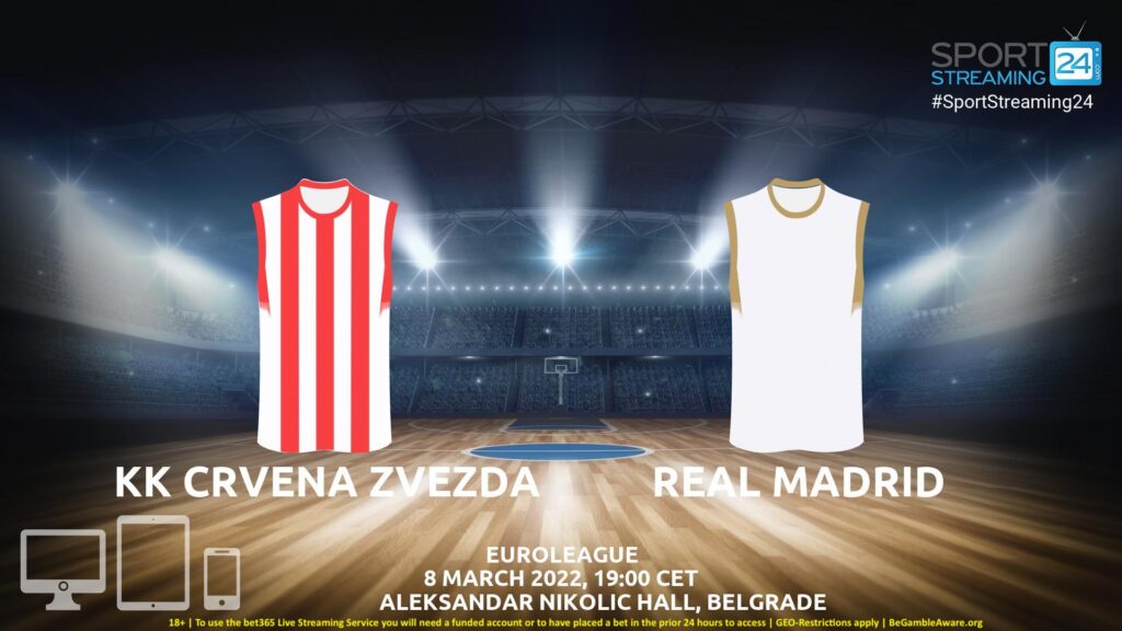 Thumbnail image for Crvena Zvezda v Real Madrid Live Stream | Euroleague
